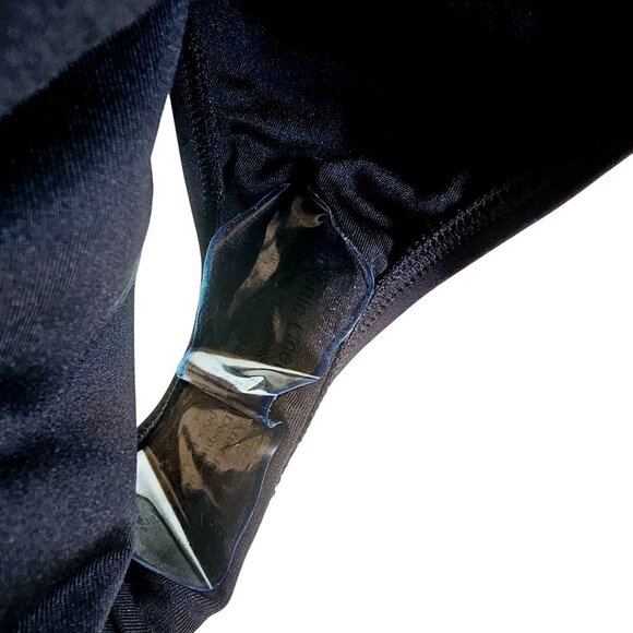 Michael Michael Kors Black Cruise 2020 One Shoulder Side Out Rivets, Sz 12, NWT - Picture 11 of 12